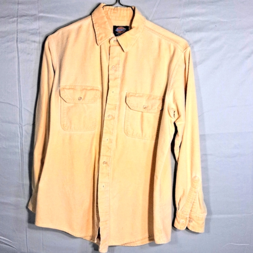Men's Dickies Large Chamois Long Sleeve Desert Sand Barn/Work Shirt